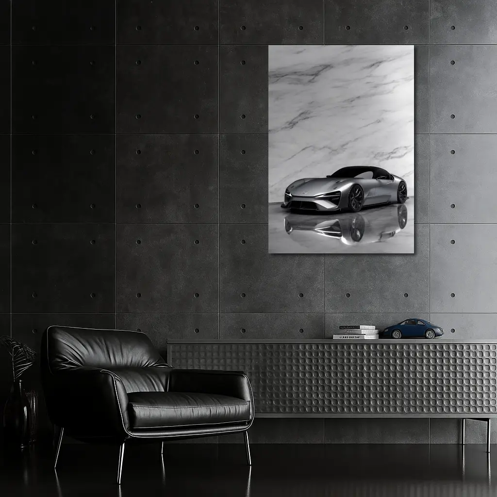 Lexus BEV Sport Concept On Marble – Wall Art
