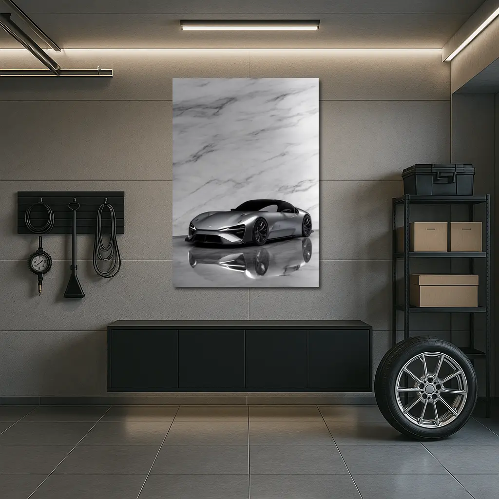 Lexus BEV Sport Concept On Marble – Wall Art