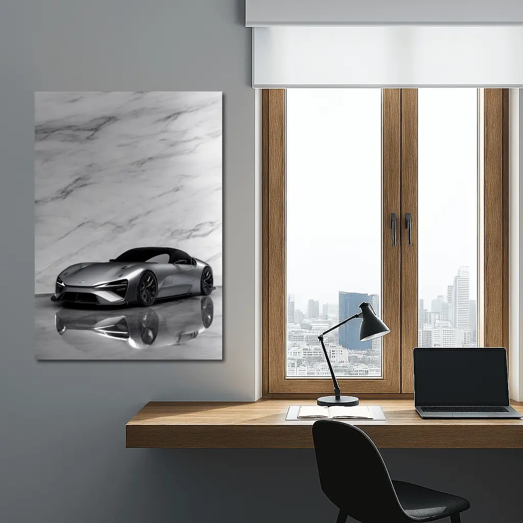 Lexus BEV Sport Concept On Marble – Wall Art