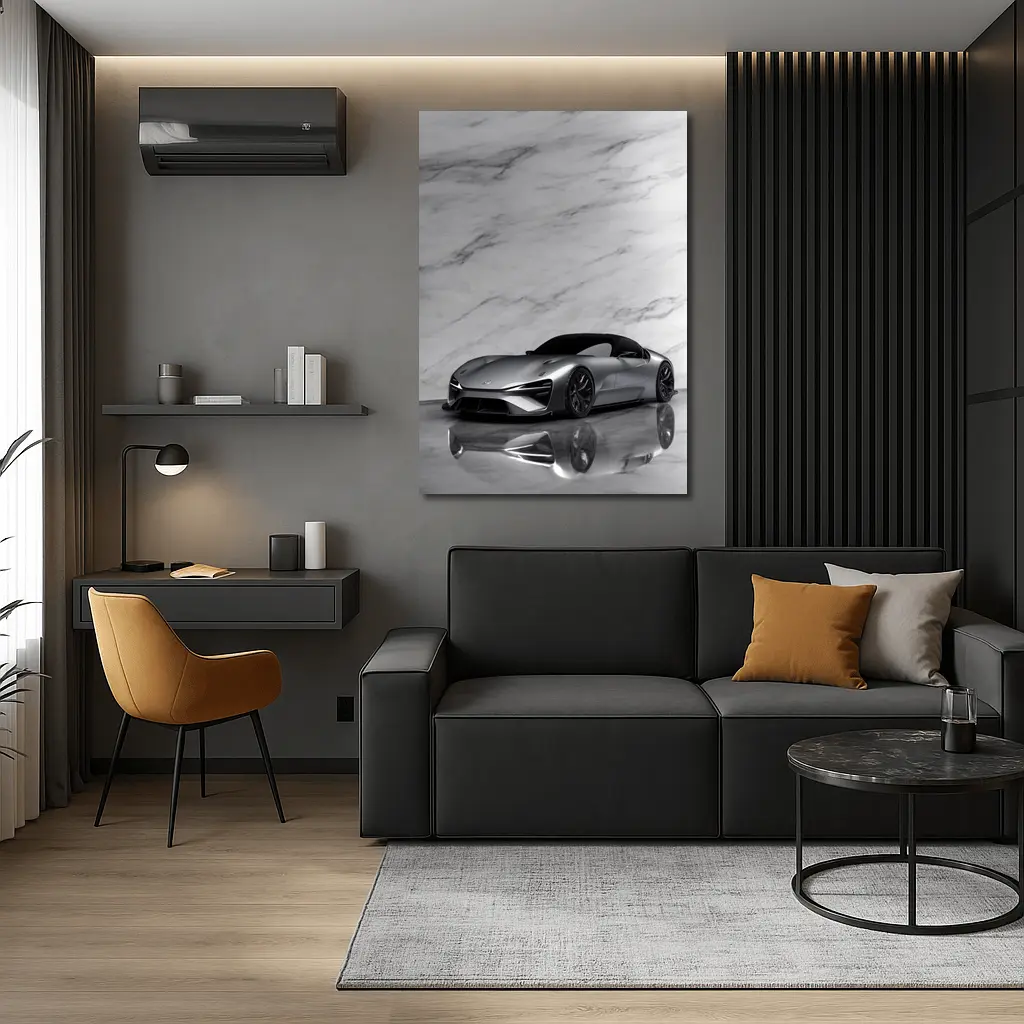 Lexus BEV Sport Concept On Marble – Wall Art