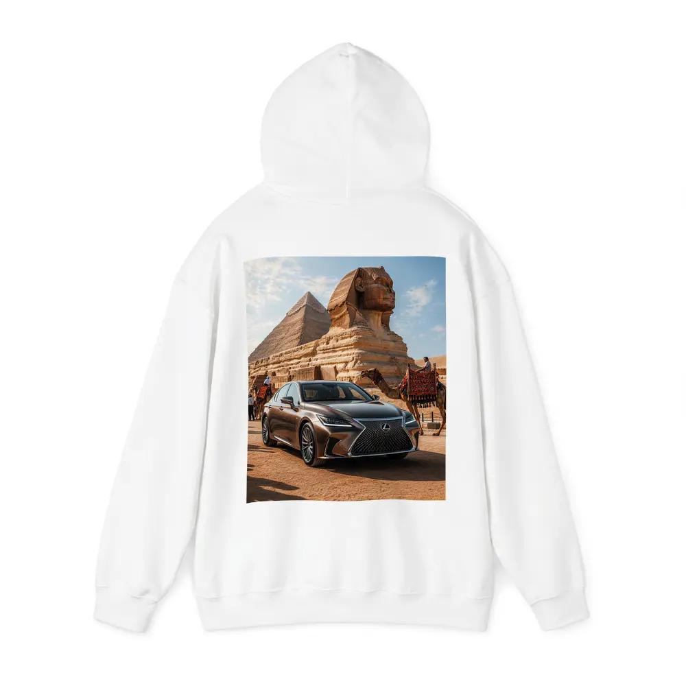 Lexus LS Egypt Pyramids Sphinx Desert – Hoodies