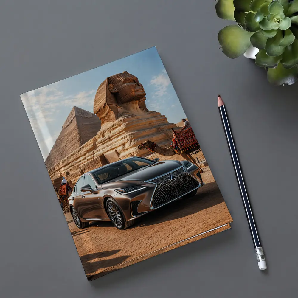 Lexus LS Egypt Pyramids Sphinx Desert – Notebooks
