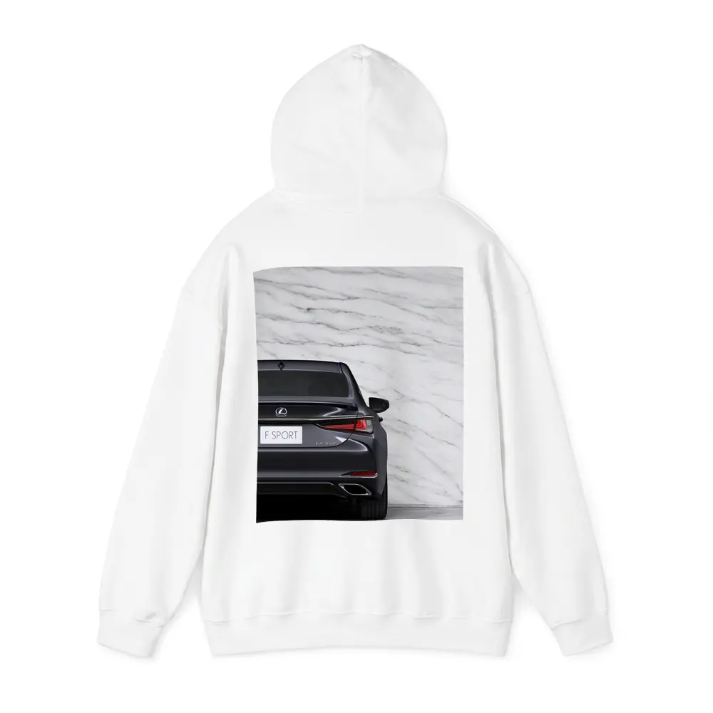 Lexus ES F Sport Marble Background Rear View – Hoodies