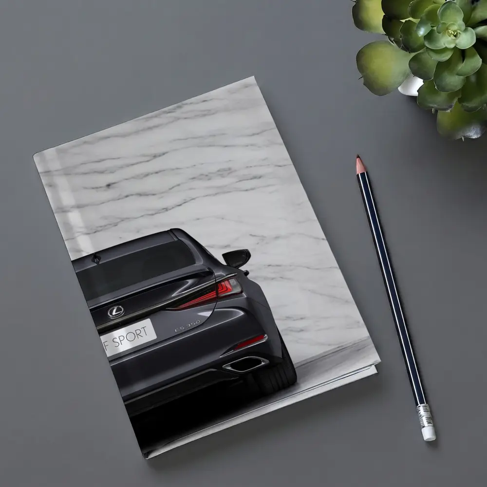 Lexus ES F Sport Marble Background Rear View – Notebooks