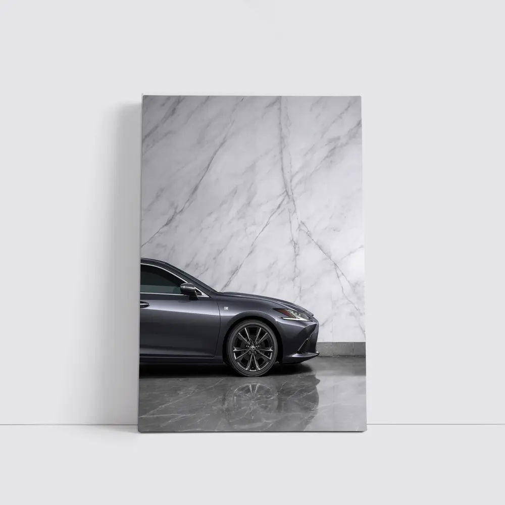Lexus ES F Sport Gray Marble Background – Wall Art