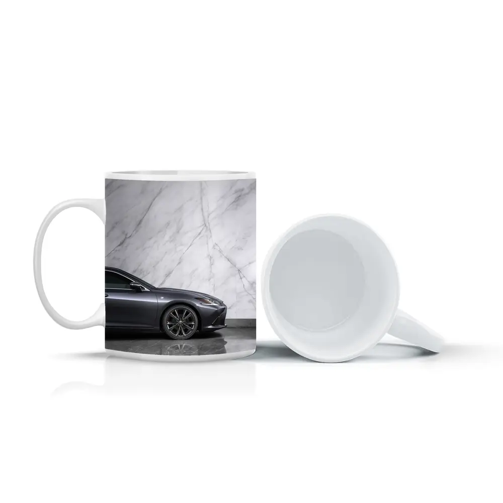 Lexus ES F Sport Gray Marble Background – Mugs