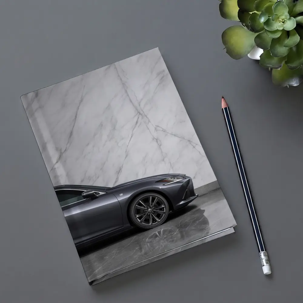 Lexus ES F Sport Gray Marble Background – Notebooks