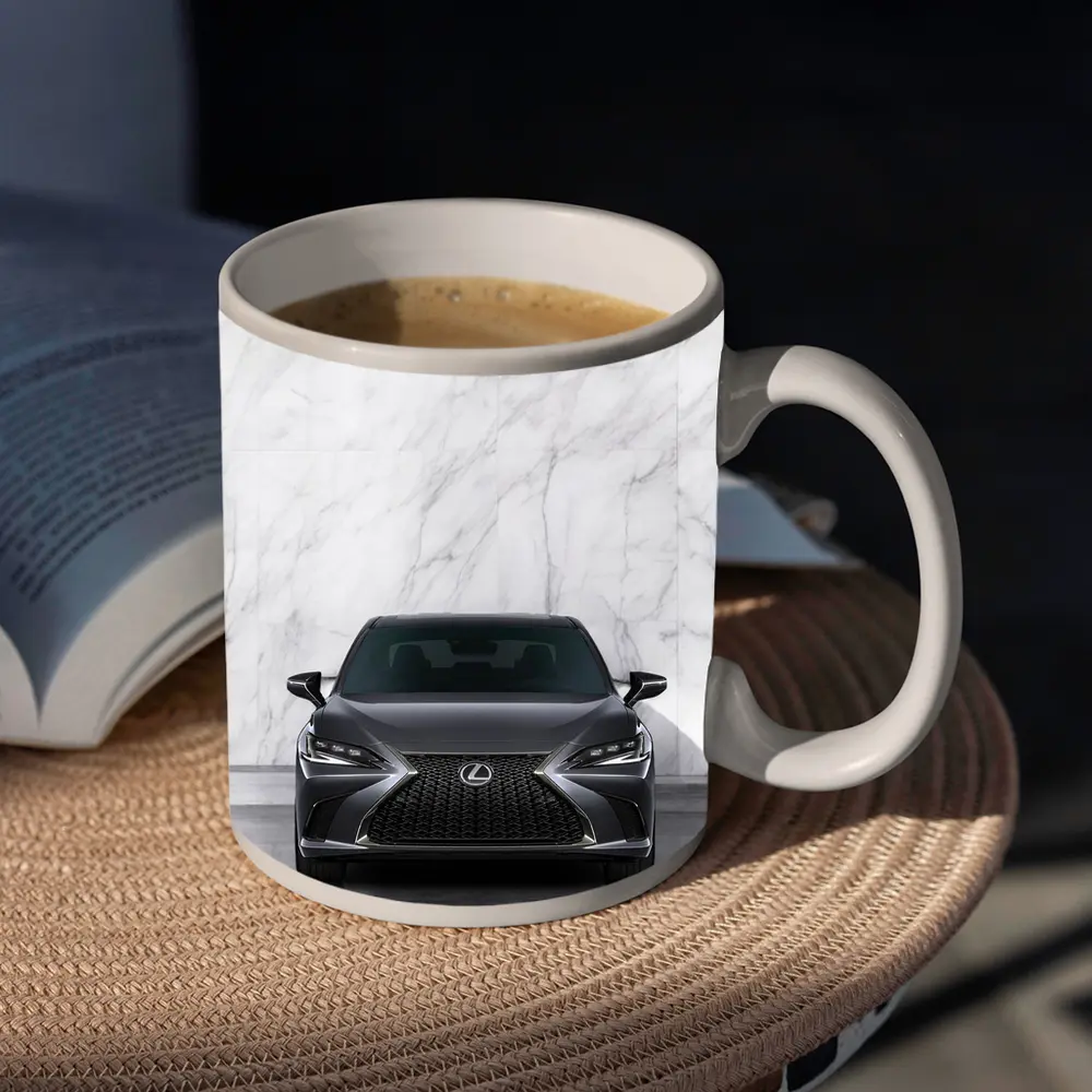Lexus ES F Sport White Marble Background – Mugs