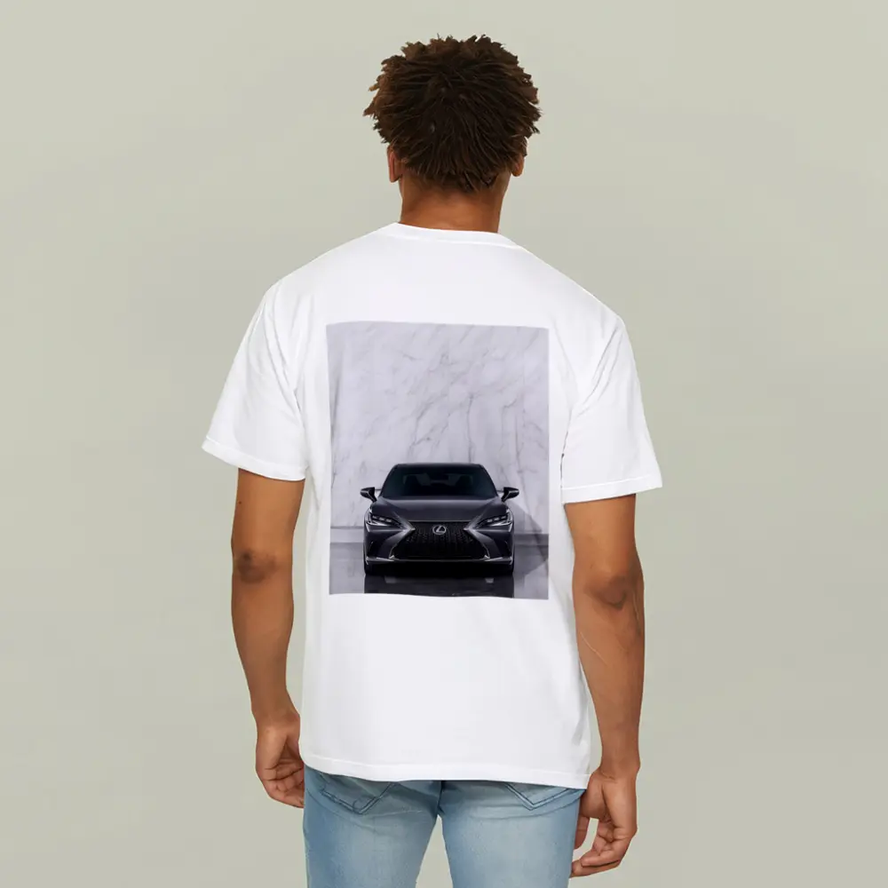 Lexus ES F Sport White Marble Background – T-Shirts