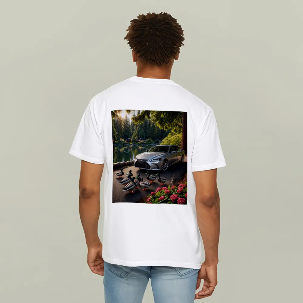 Lexus LS Silver Sedan Lake Forest Ducks – T-Shirts