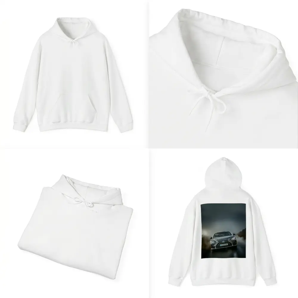 Lexus ES Front View Foggy Road – Hoodies