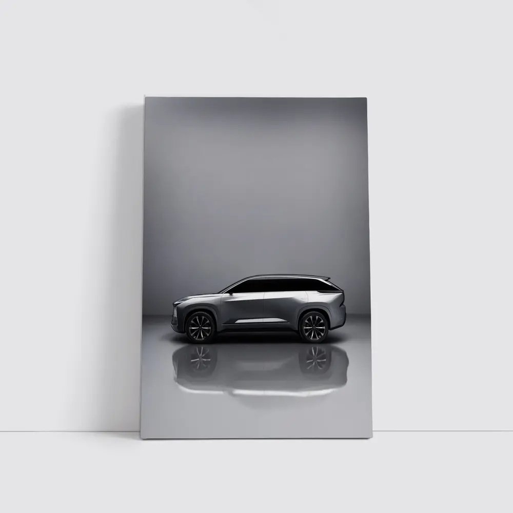 Lexus Electrified SUV Gray Studio Side Profile – Wall Art