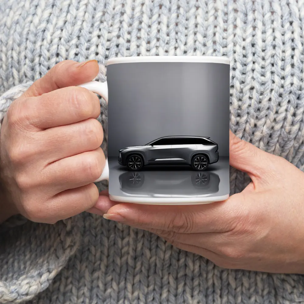 Lexus Electrified SUV Gray Studio Side Profile – Mugs