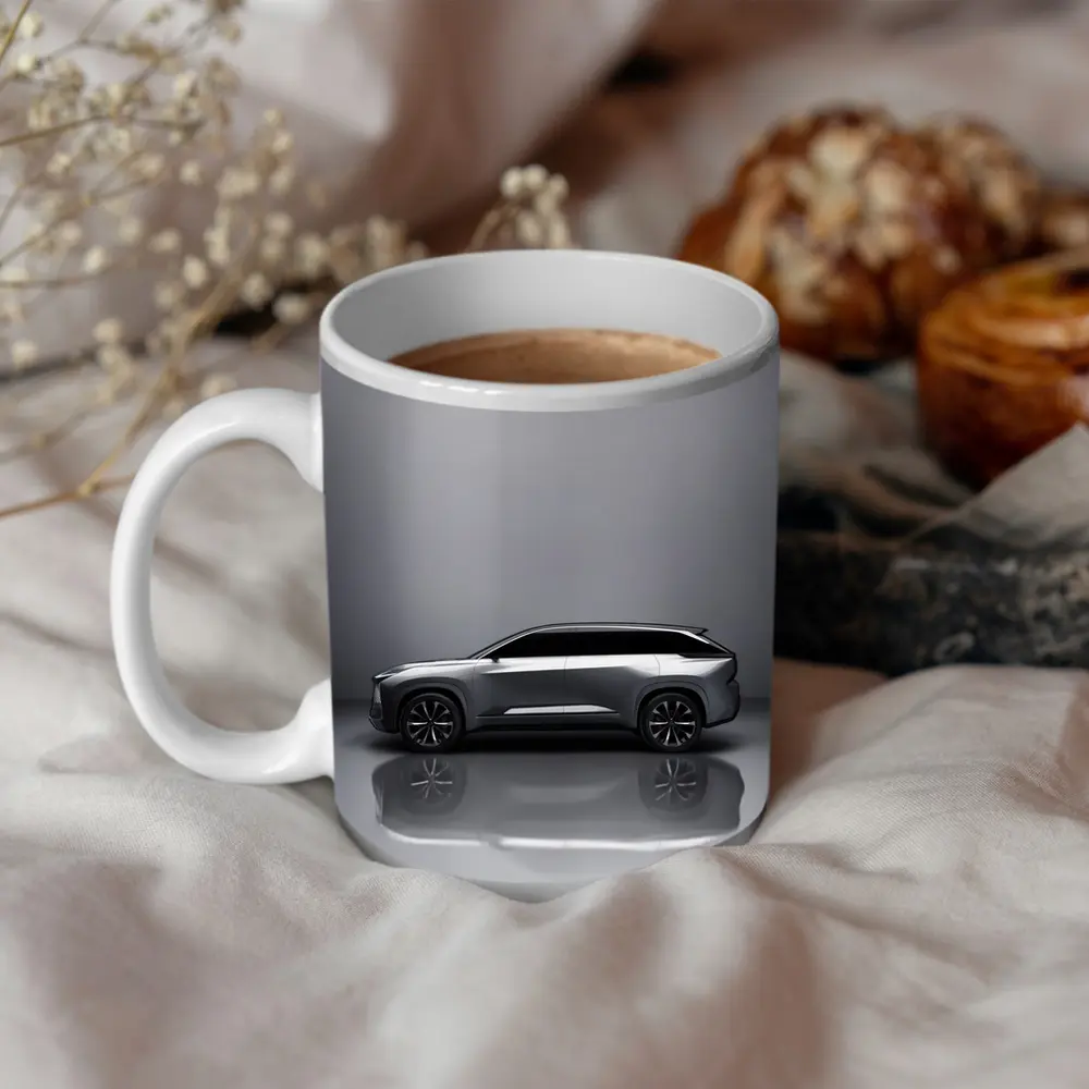 Lexus Electrified SUV Gray Studio Side Profile – Mugs