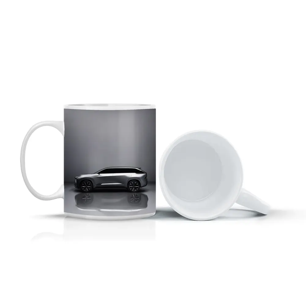 Lexus Electrified SUV Gray Studio Side Profile – Mugs