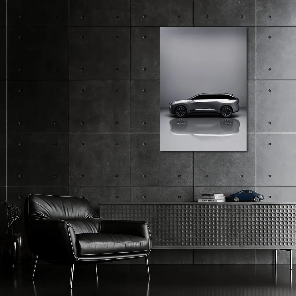 Lexus Electrified SUV Gray Studio Side Profile – Wall Art