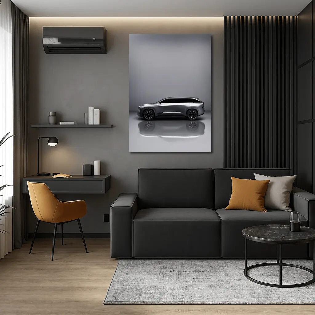 Lexus Electrified SUV Gray Studio Side Profile – Wall Art