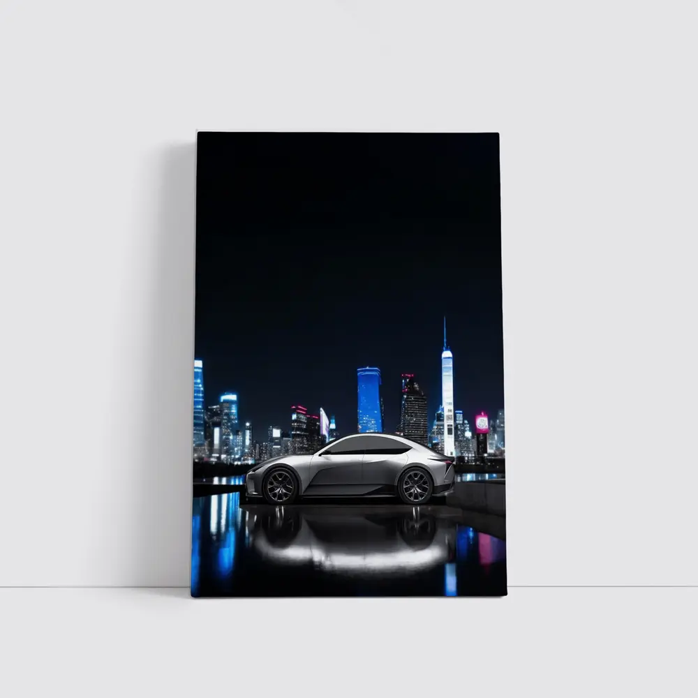 Lexus Electrified Sedan Concept Night City – Wall Art