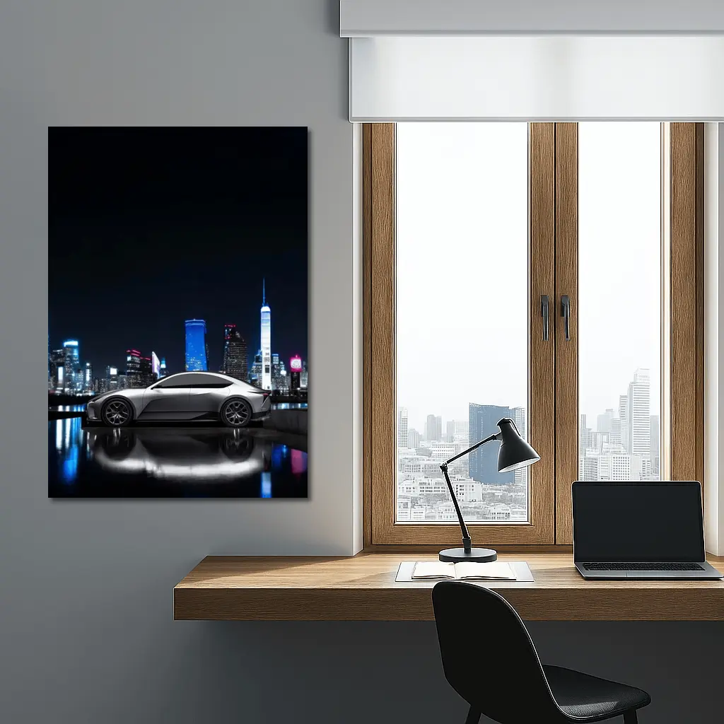 Lexus Electrified Sedan Concept Night City – Wall Art