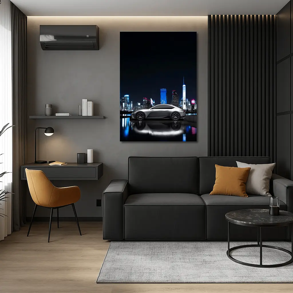 Lexus Electrified Sedan Concept Night City – Wall Art