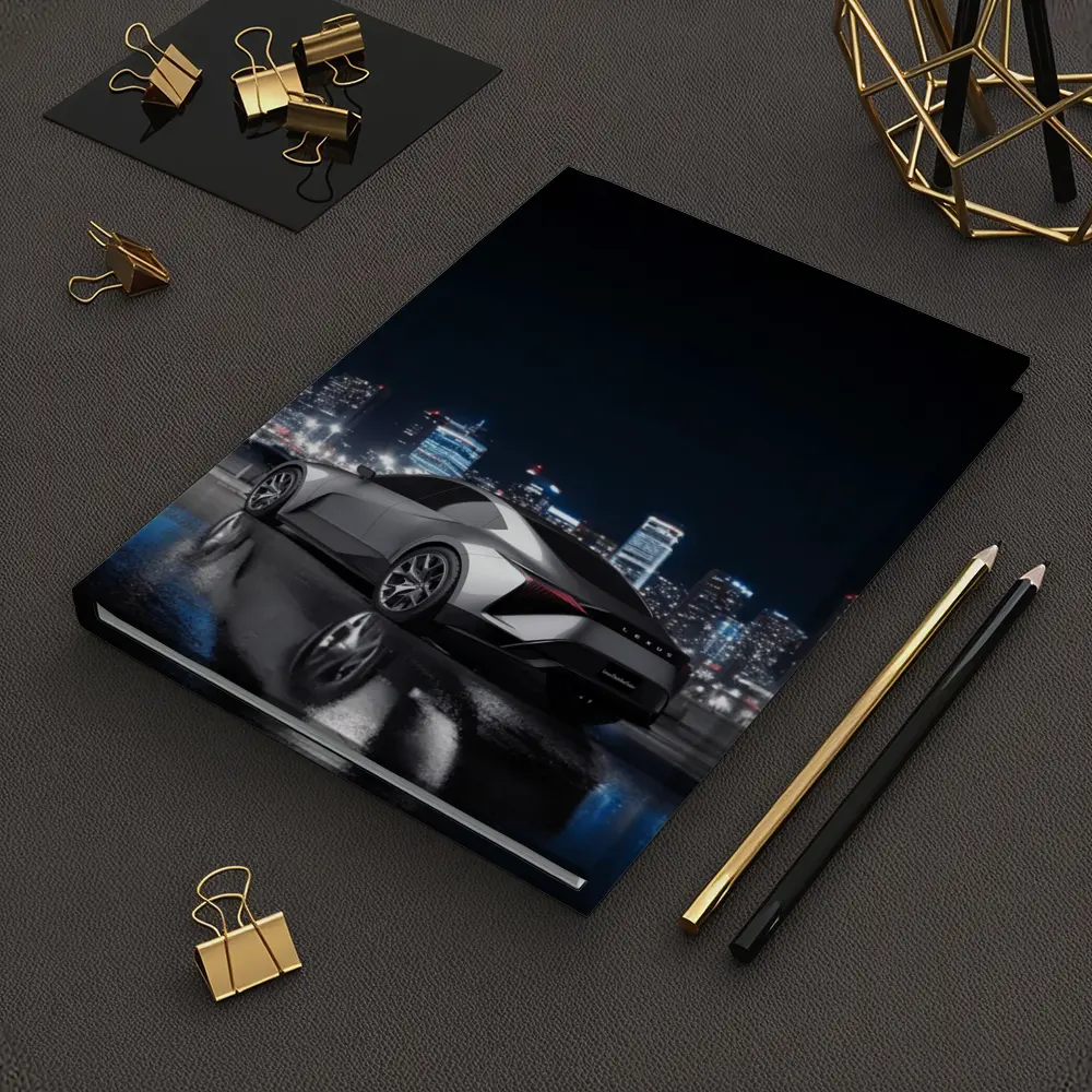Lexus Concept Car Silver City Night – Notebooks