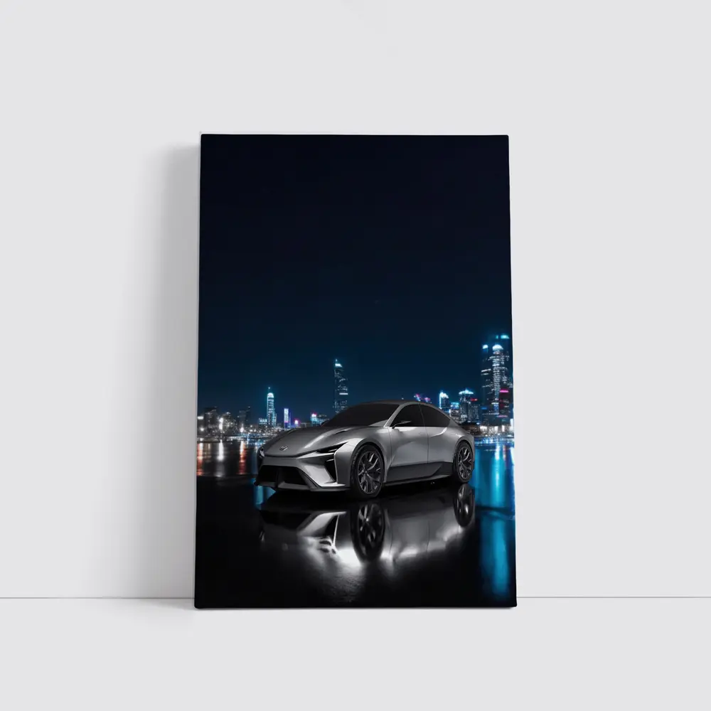 Lexus Electrified Sedan Concept Night City – Wall Art