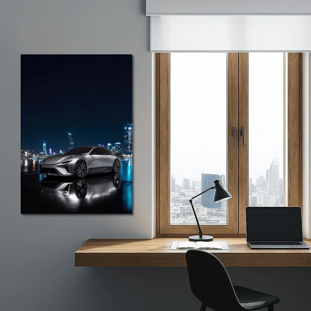 Lexus Electrified Sedan Concept Night City – Wall Art