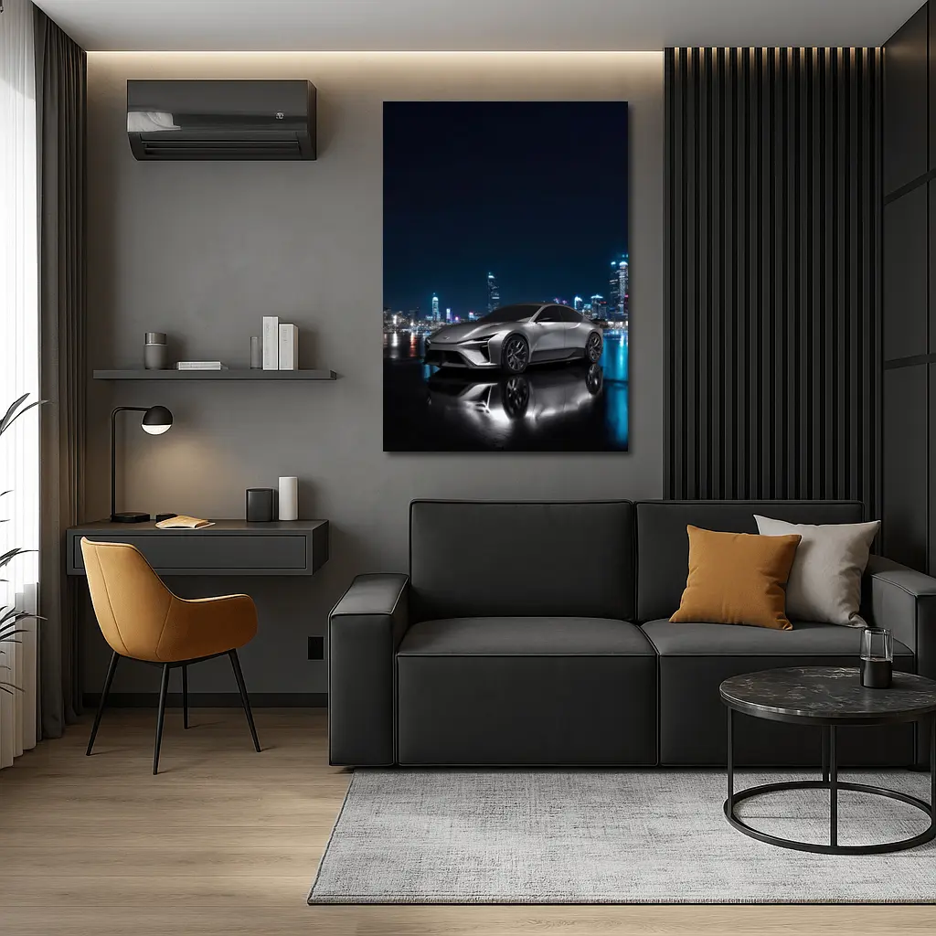 Lexus Electrified Sedan Concept Night City – Wall Art