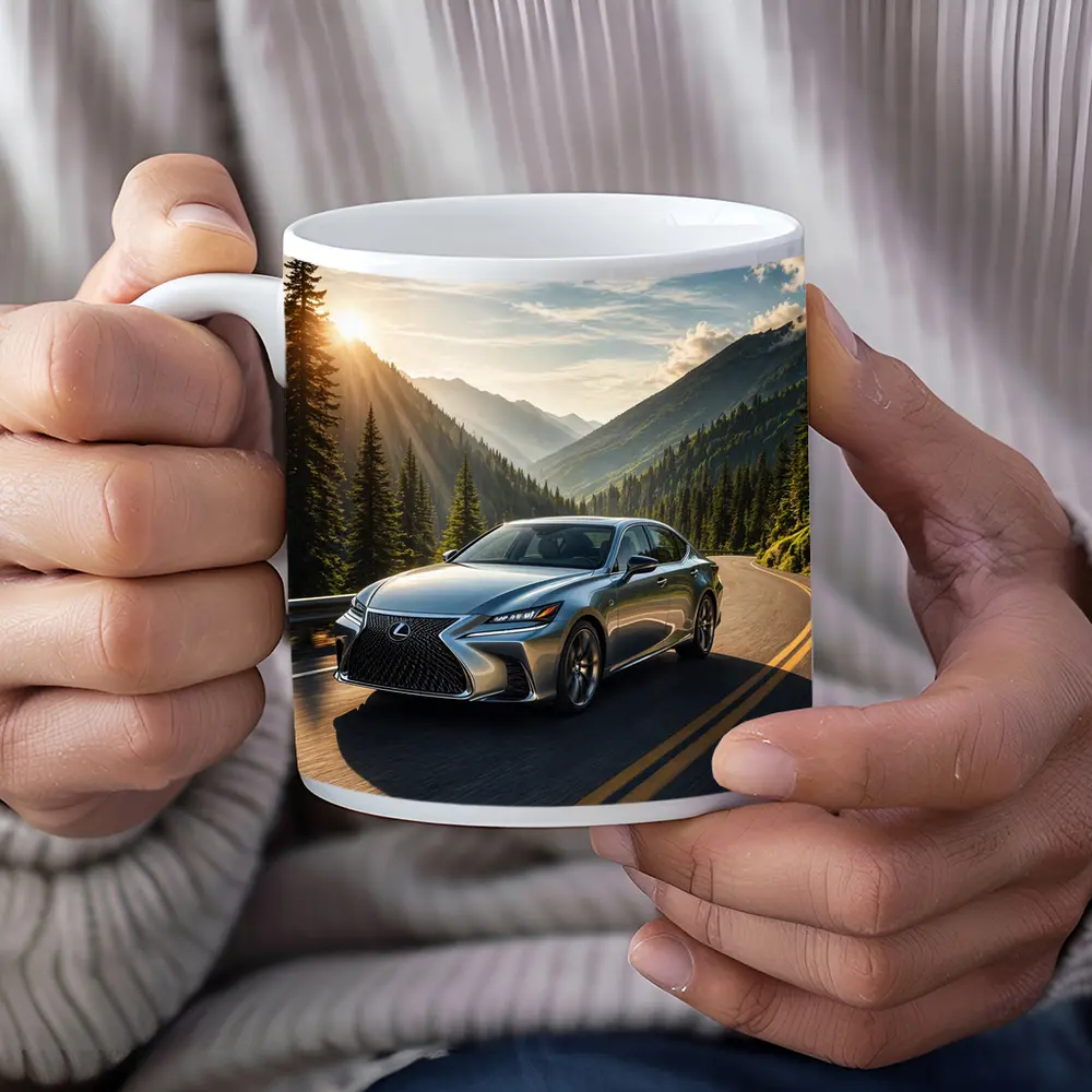 Lexus GS Sedan Mountain Road Sunset Drive – Mugs