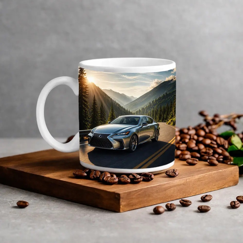 Lexus GS Sedan Mountain Road Sunset Drive – Mugs