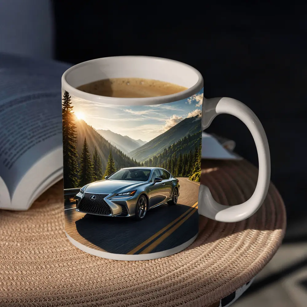 Lexus GS Sedan Mountain Road Sunset Drive – Mugs