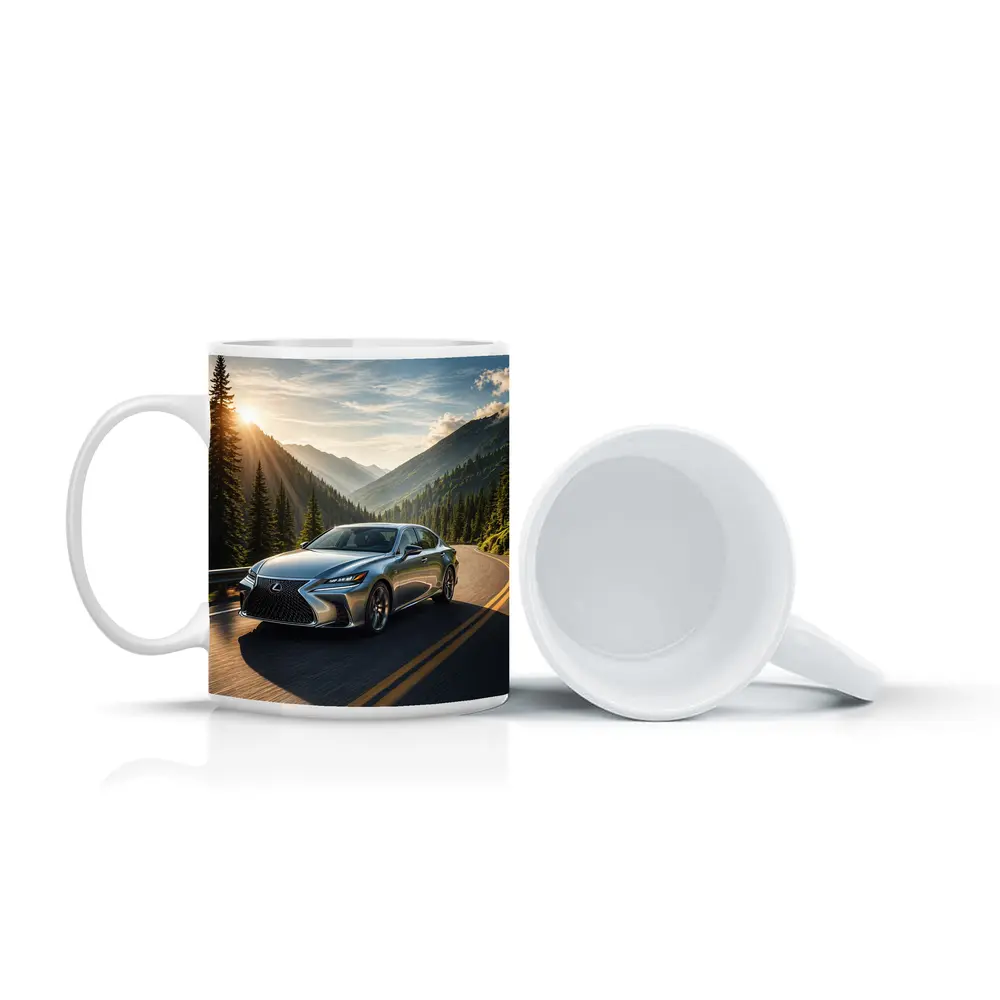 Lexus GS Sedan Mountain Road Sunset Drive – Mugs