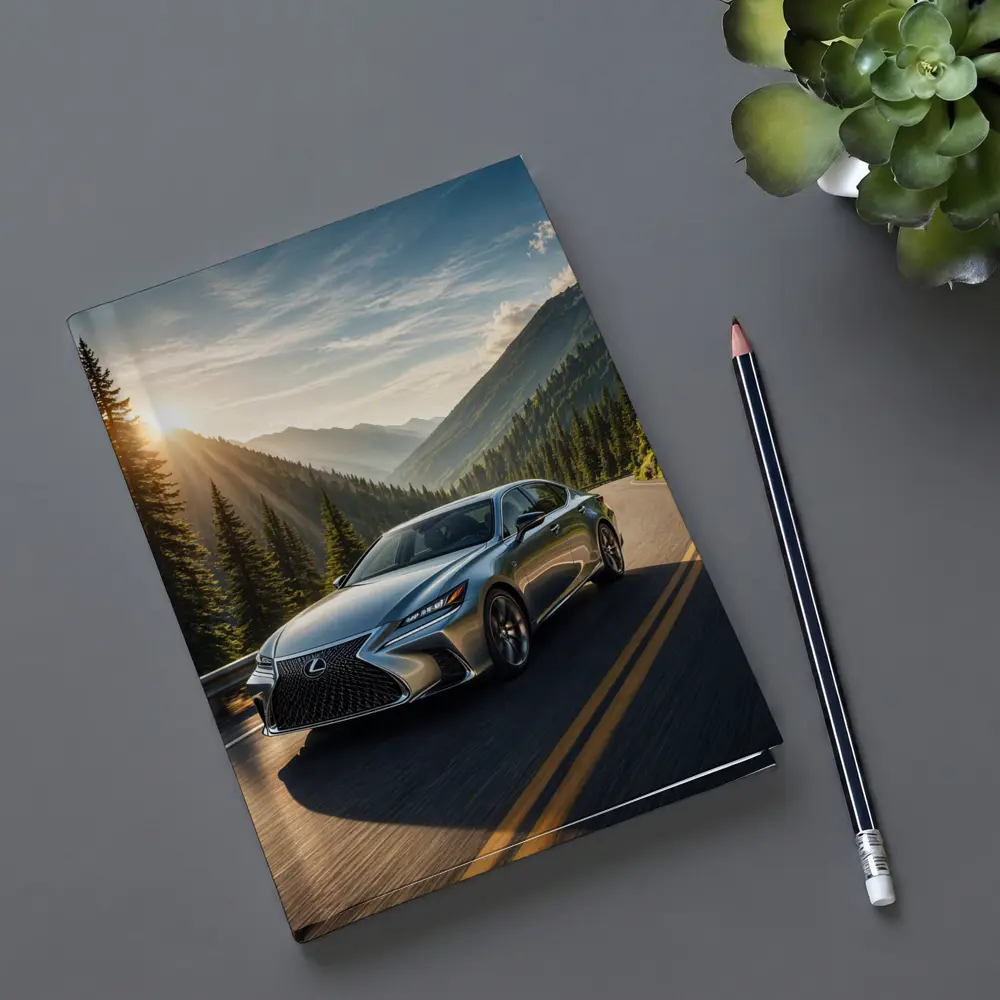 Lexus GS Sedan Mountain Road Sunset Drive – Notebooks