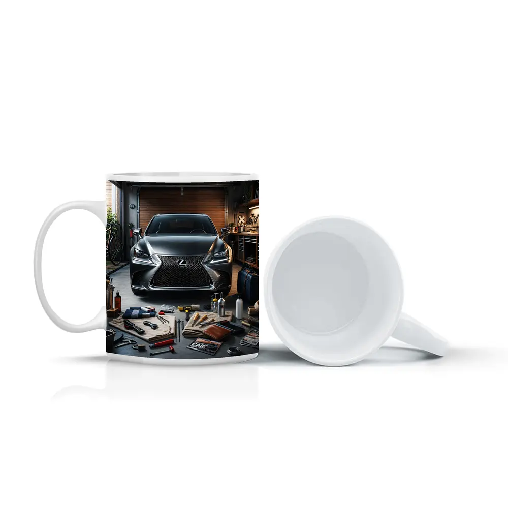 Lexus GS Dark Gray Garage Detail Scene – Mugs
