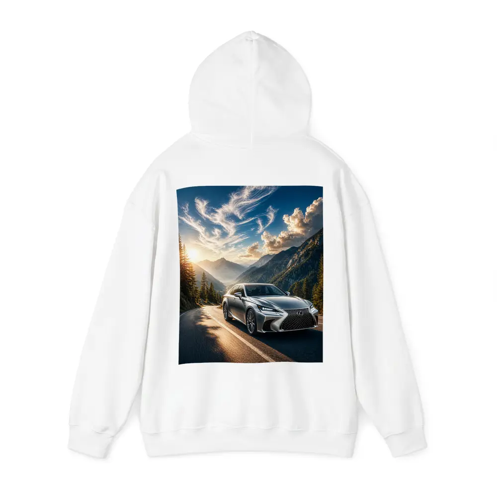 Lexus GS Silver Sedan Mountain Road Drive – Hoodies