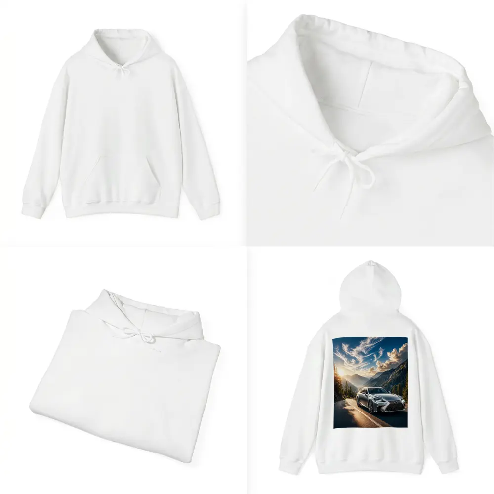 Lexus GS Silver Sedan Mountain Road Drive – Hoodies