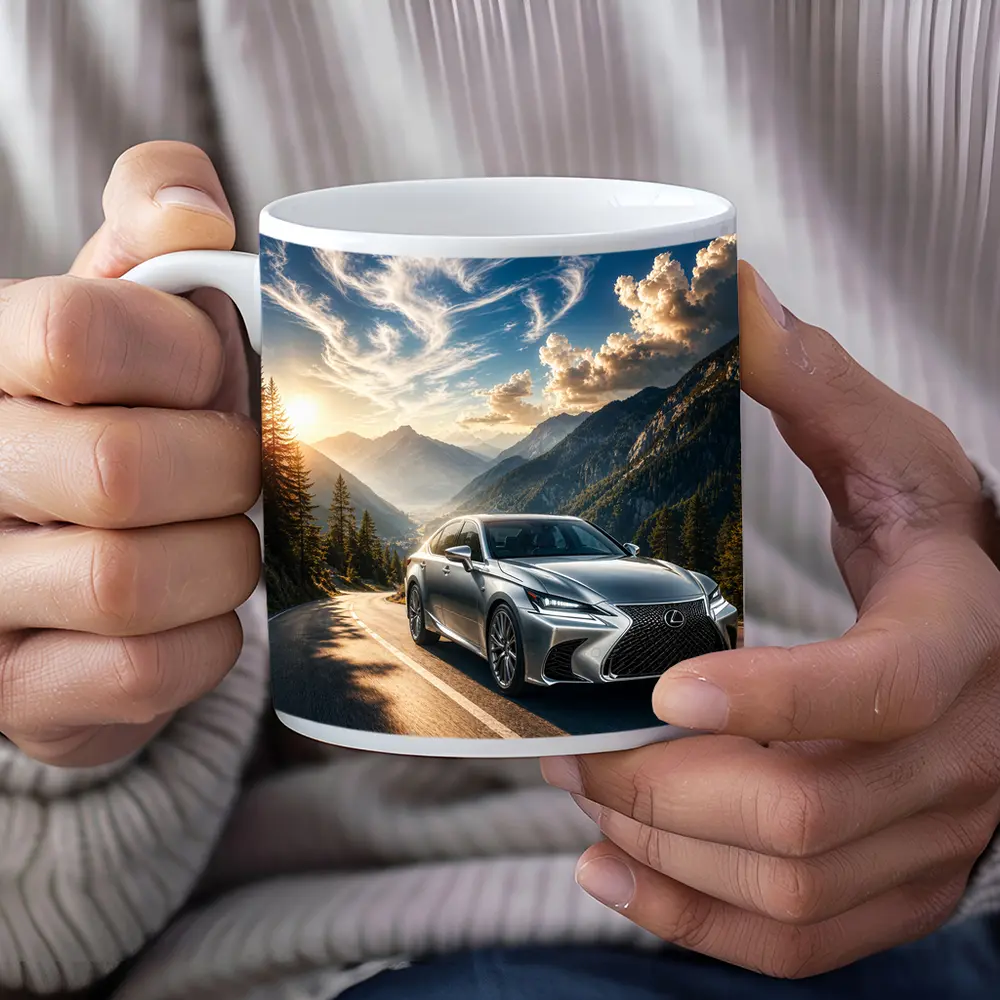 Lexus GS Silver Sedan Mountain Road Drive – Mugs