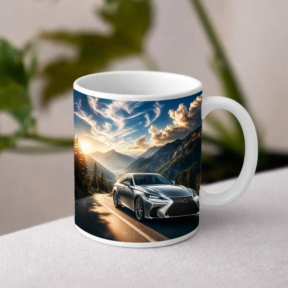 Lexus GS Silver Sedan Mountain Road Drive – Mugs