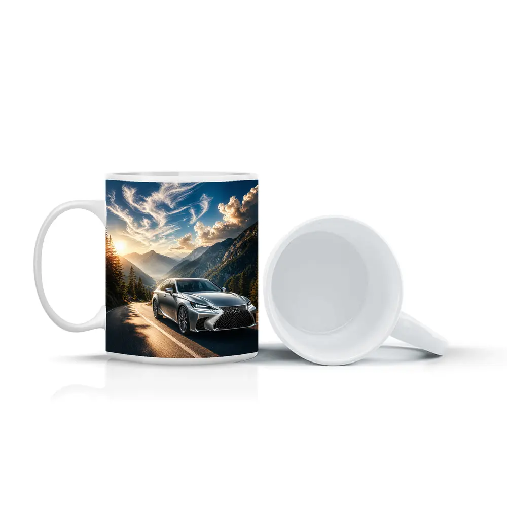 Lexus GS Silver Sedan Mountain Road Drive – Mugs