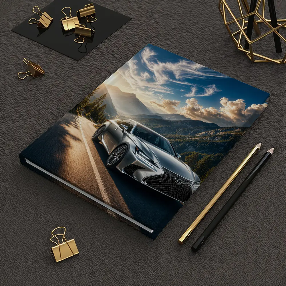 Lexus GS Silver Sedan Mountain Road Drive – Notebooks