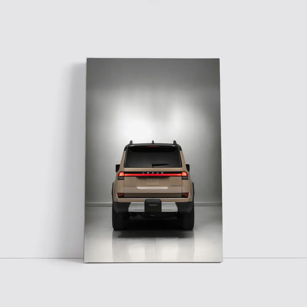 Lexus GX Overtrail SUV Rear Studio Shot – Wall Art