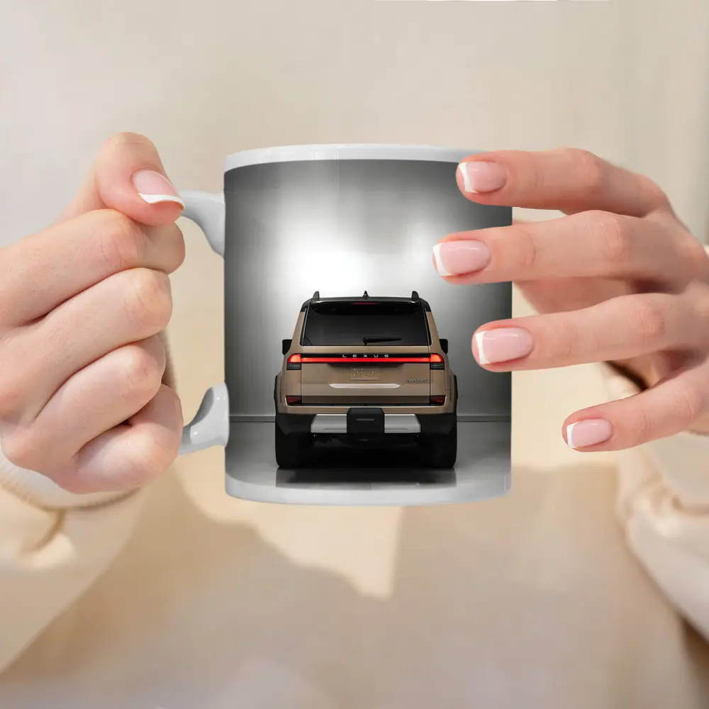 Lexus GX Overtrail SUV Rear Studio Shot – Mugs