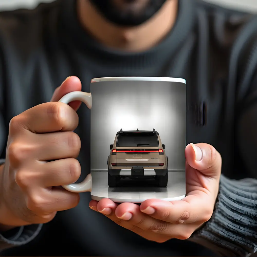 Lexus GX Overtrail SUV Rear Studio Shot – Mugs