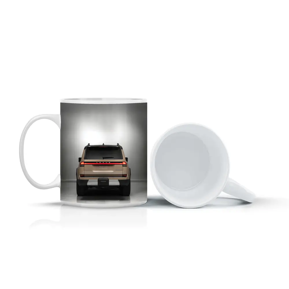 Lexus GX Overtrail SUV Rear Studio Shot – Mugs