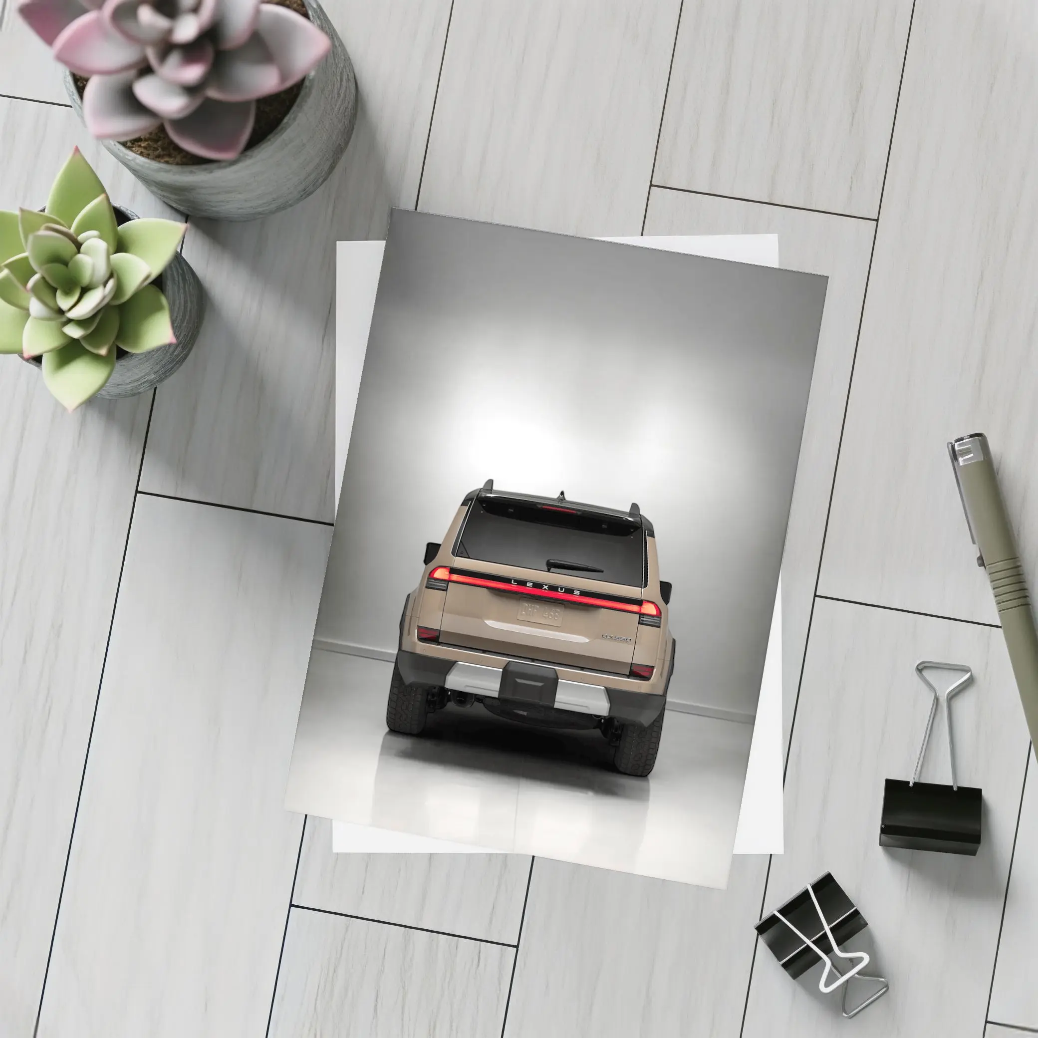 Lexus GX Overtrail SUV Rear Studio Shot – Postcards
