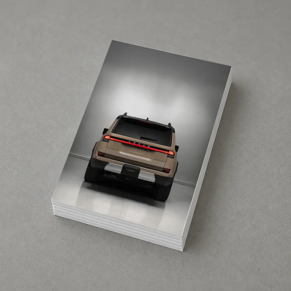 Lexus GX Overtrail SUV Rear Studio Shot – Postcards