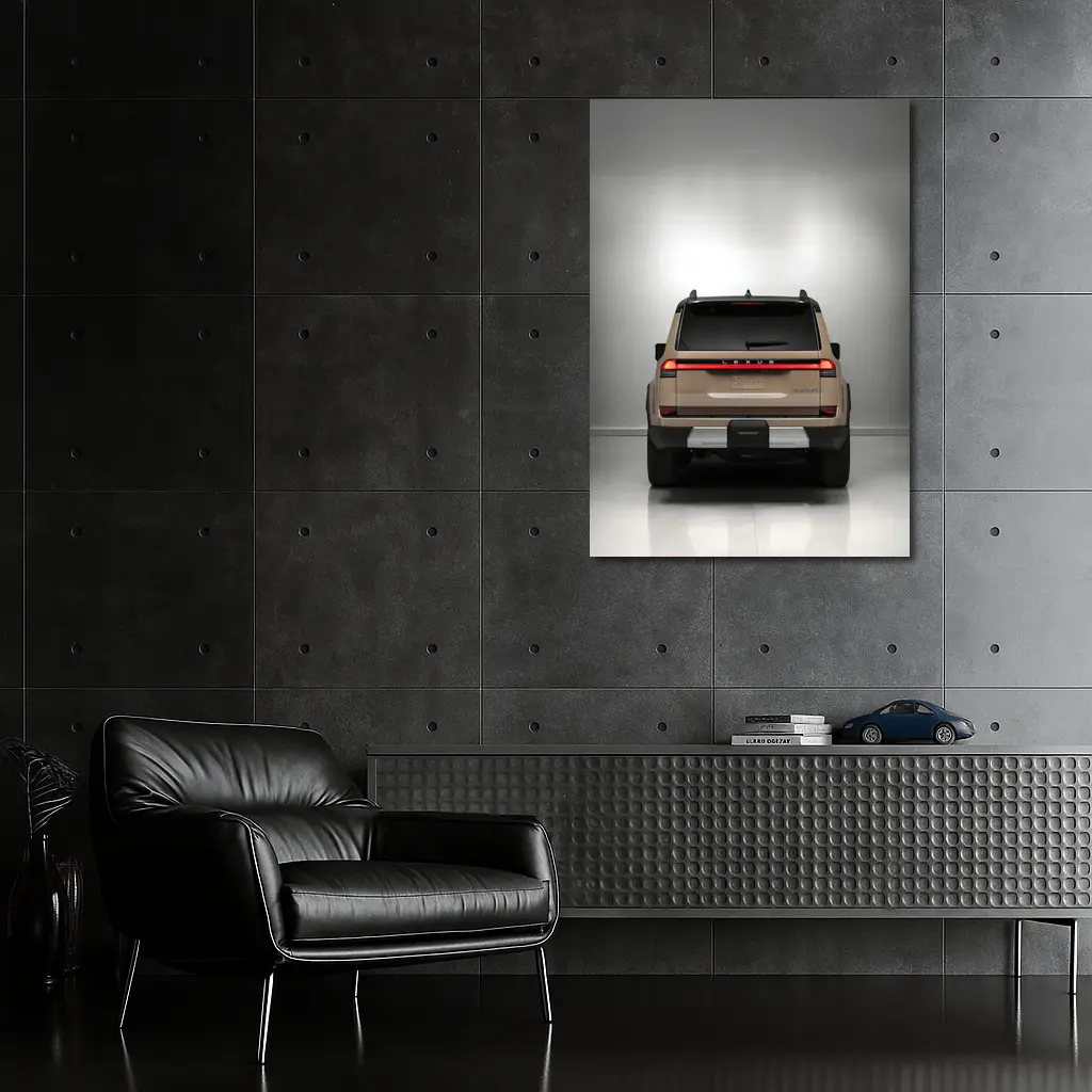 Lexus GX Overtrail SUV Rear Studio Shot – Wall Art