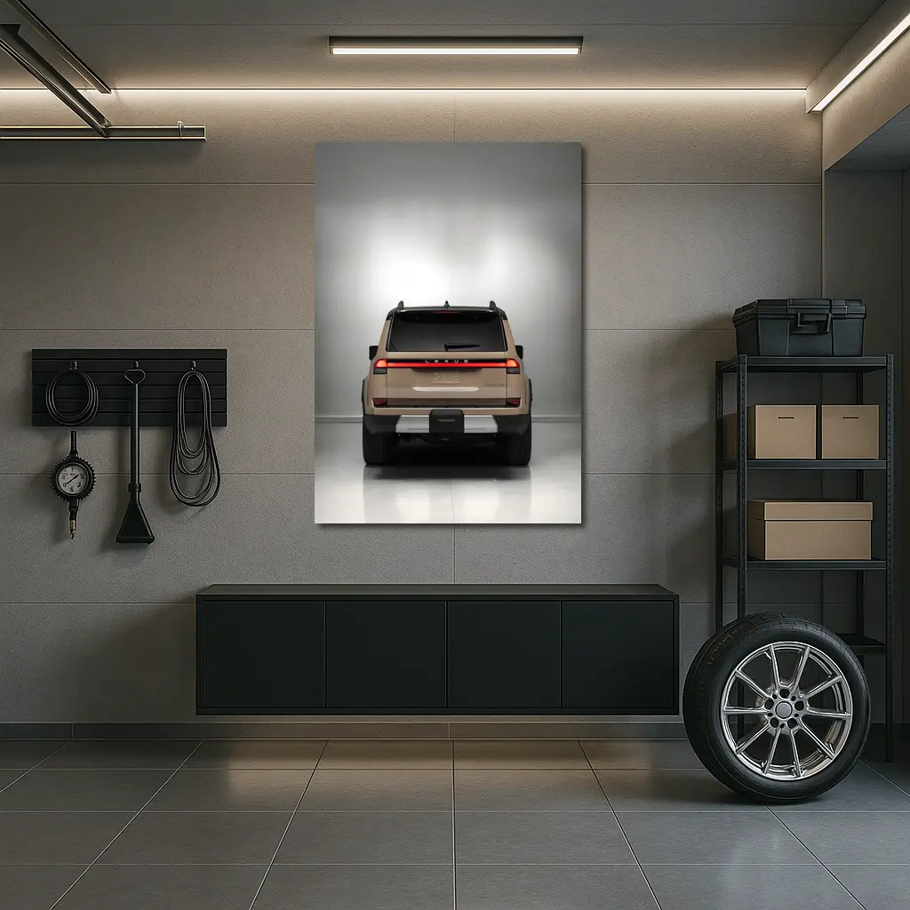 Lexus GX Overtrail SUV Rear Studio Shot – Wall Art
