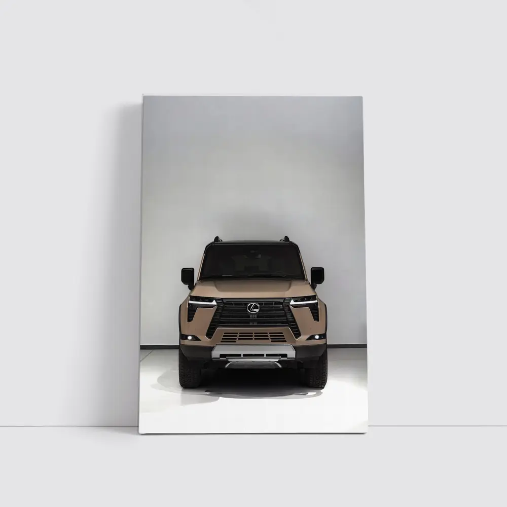 Lexus GX Front View Studio White Background – Wall Art