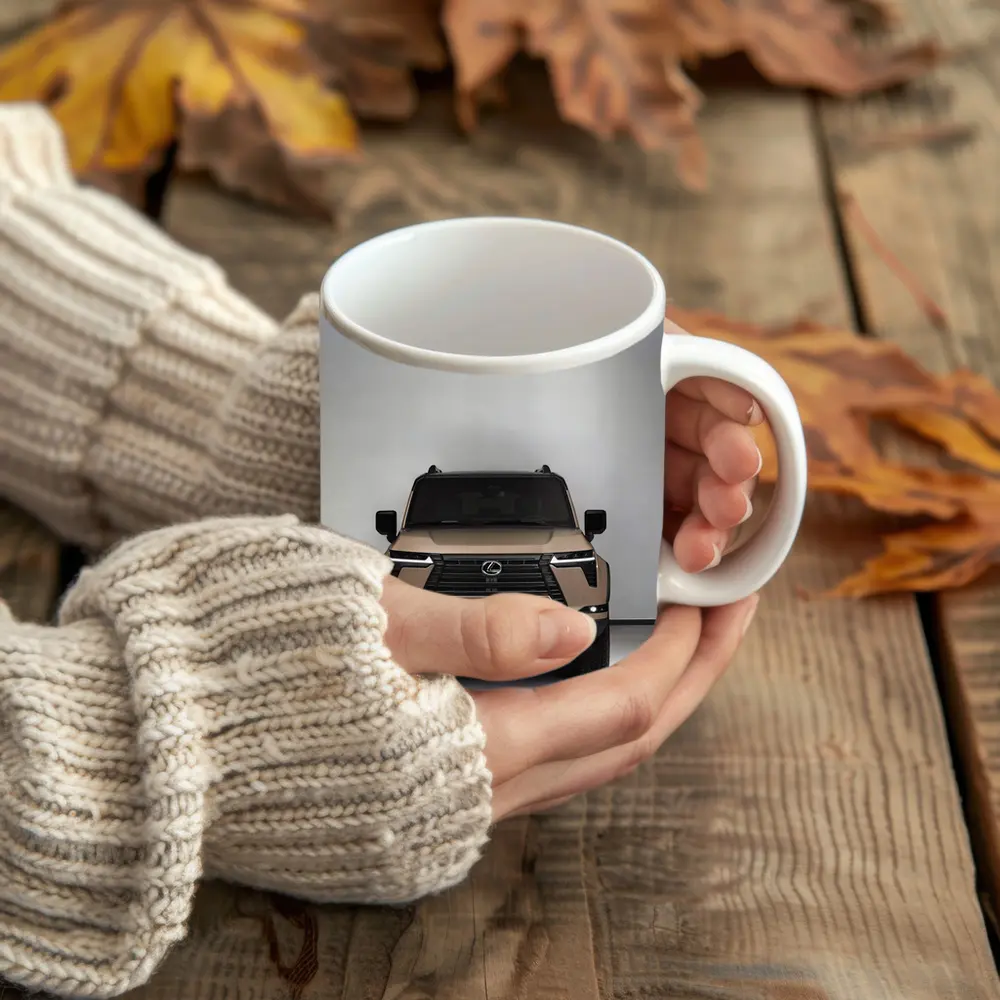 Lexus GX Front View Studio White Background – Mugs